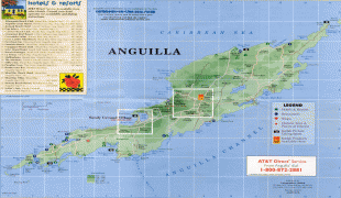 Kaart (cartografie)-Anguilla (eiland)-large_detailed_road_map_and_tourist_map_of_anguilla_with_hotels.jpg