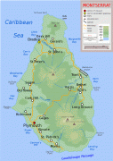 Kaart (cartografie)-Montserrat (eiland)-Montserrat-Map.jpg