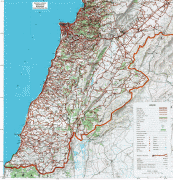 Kaart (kartograafia)-Liibanon-lebanon_map_south.jpg