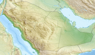 Kaart (kartograafia)-Saudi Araabia-Saudi_Arabia_relief_location_map.jpg