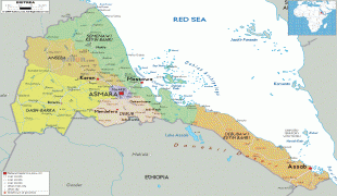 Kaart (kartograafia)-Eritrea-political-map-of-Eritrea.gif