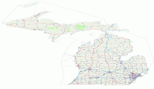Bản đồ-Michigan-road_map_of_Michigan.jpg