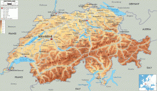 Bản đồ-Thụy Sĩ-Switzerland-physical-map.gif