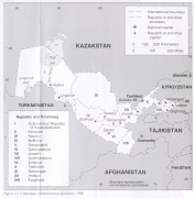 Kaart (cartografie)-Oezbekistan-uzbekistan_admin96.jpg