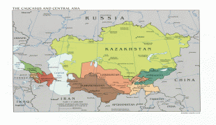 Kaart (kartograafia)-Aasia-caucasus_central_asia_map.jpg