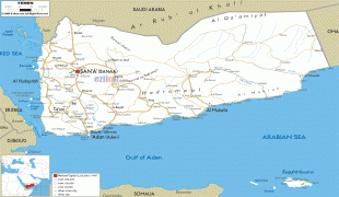 Térkép-Jemen-Yemen-road-map.gif