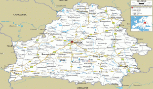Карта (мапа)-Белорусија-Belarus-road-map.gif