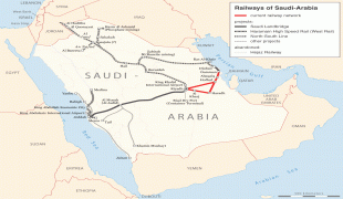 Hartă-Arabia Saudită-Rail_transport_map_of_Saudi_Arabia.png