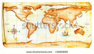 Bản đồ-Thế giới-stock-photo-world-map-antique-style-original-hand-painted-illustration-clipping-path-included-13680889.jpg