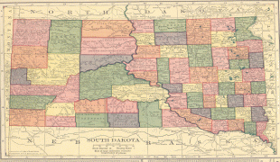 Bản đồ-South Dakota-South_Dakota_map.jpg