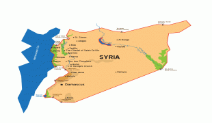 Kaart (kartograafia)-Süüria-syria_map.jpg