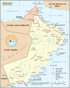 Kaart (kartograafia)-Omaan-detailed_road_and_administrative_map_of_oman.jpg