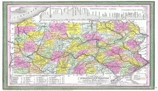 Bản đồ-Pennsylvania-1850_Cowperthwait_-_Mitchell_Map_of_Pennsylvania_-_Geographicus_-_PA-m-50.jpg