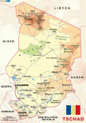 Kaart (kartograafia)-Tšaad-detailed_topographical_map_chad.jpg