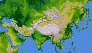 Kort (geografi)-Asien-AsiaSRTM2Large-picasa.jpg