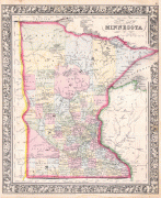 Bản đồ-Minnesota-1864_Mitchell_Map_of_Minnesota_-_Geographicus_-_MN-mitchell-1864.jpg