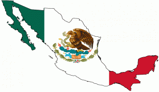 Bản đồ-Mễ Tây Cơ-Mexico_map_with_flag.png