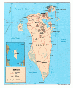 Kaart (kartograafia)-Bahrein-bahrain_pol_2003.jpg