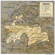 Географічна карта-Таджикистан-Tajikistan_2001_CIA_map.jpg