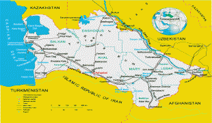 Kaart (kartograafia)-Türkmenistan-full_political_map_of_turkmenistan.jpg
