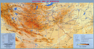 Kaart (kartograafia)-Mongoolia-large_detailed_physical_map_of_mongolia.jpg