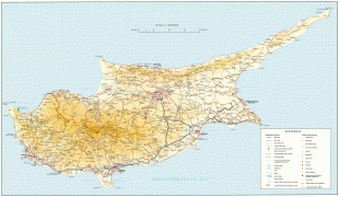 Kort (geografi)-Cypern-cyprus-touristmap.jpg