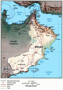 Kaart (kartograafia)-Omaan-map-oman-1993.jpg