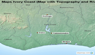 Bản đồ-Bờ Biển Ngà-maps-ivory-coast-map-with-topography-and-rivers-1226755.png