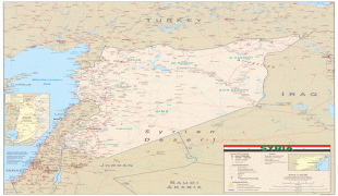 Kaart (kartograafia)-Süüria-syria_wall_2004.jpg