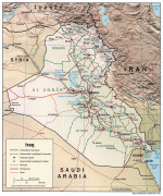 Kaart (kartograafia)-Mesopotaamia-Iraq_2004_CIA_map.jpg