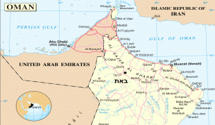 Kaart (kartograafia)-Omaan-Oman-Bat.png