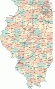 Bản đồ-Illinois-Illinois-Road-Map.gif