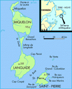 Карта - Сен Пиер и Микелон (Saint Pierre and Miquelon) - MAP[N]ALL.COM