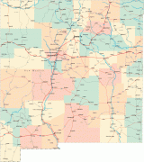 Bản đồ-New Mexico-new-mexico-road-map.gif