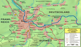 Χάρτης - Βασιλεία (Ελβετία) (Basel) - MAP[N]ALL.COM