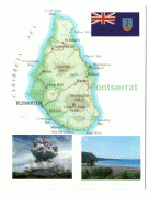 Kaart (cartografie)-Montserrat (eiland)-Montserrat+Caribe003.jpg