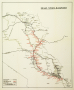 Karte (Kartografie)-Mesopotamien-Iraq-Railways-Map.jpg