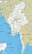 Bản đồ-Miến Điện-Myanmar-road-map.gif