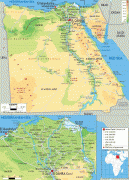 Mapa-República Árabe Unida-physical-map-of-Egypt.gif