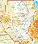 Kaart (kartograafia)-Sudaan-sudan-map.JPG