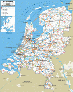 Bản đồ-Hà Lan-Netherlands-road-map.gif