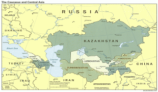 Kaart (cartografie)-Turkmenistan-caucasus_and_central.gif
