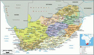 Bản đồ-Nam Phi-south-africa-political-map.gif