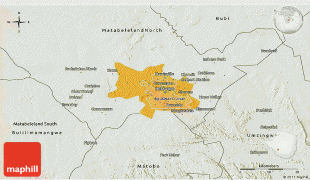 Bản đồ-Sân bay quốc tế Joshua Mqabuko Nkomo-political-shades-3d-map-of-bulawayo-shaded-relief-outside.jpg