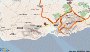 Bản đồ-Sân bay Cardiff-express-by-holiday-inn-cardiff-airport-map.gif
