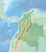 Bản đồ-Sân bay quốc tế Simón Bolívar-Colombia_relief_location_map.jpg