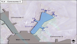 Bản đồ-Sân bay quốc tế Ben Gurion-Tel-Aviv-Ben-Gurion-Airport-TLV-ConcourseC.jpg