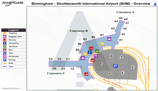 Bản đồ-Sân bay quốc tế Birmingham–Shuttlesworth-BHM_overview_map.png