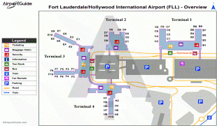 Bản đồ-Sân bay quốc tế Fort Lauderdale – Hollywood-FLL_overview_map.png
