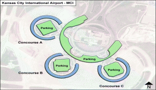Bản đồ-Sân bay quốc tế Kansas City-Kansas-City-MCI-Terminal-map.jpg